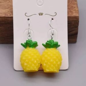 COPY - Mini yellow cute pineapple earrings